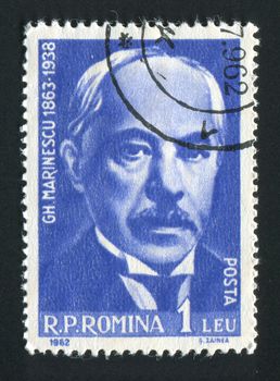 ROMANIA - CIRCA 1962: Gheorghe Marinescu was a Romanian neurologist, founder of the Romanian School of Neurology, circa 1962.
