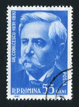 ROMANIA - CIRCA 1962: Gregory Cobalcescu  was a Romanian geologist and paleontologist, circa 1962.