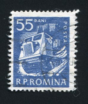 ROMANIA - CIRCA 1964: The ancient post car, circa 1964.