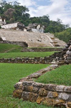 Ancient Mayan ruins in Palenke. Mexico