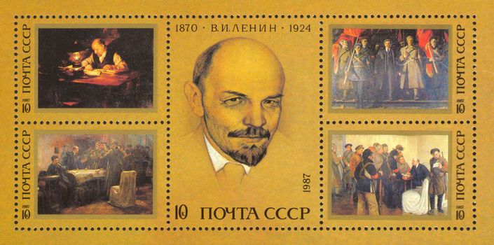 Vladimir Ilyich Lenin was a Russian revolutionary, Bolshevik leader, communist politician, principal leader of the October Revolution and the first head of the Soviet Union.