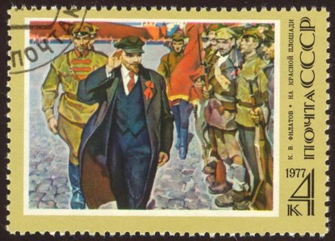 Vladimir Ilyich Lenin was a Russian revolutionary, Bolshevik leader, communist politician, principal leader of the October Revolution and the first head of the Soviet Union.
