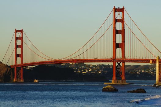Golden Gate Bridge at sunset