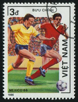 VIET NAM - CIRCA 1986: 1986 World Cup Soccer Championships Mexico, circa 1986