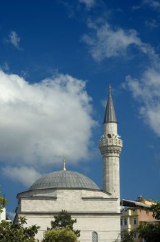 Mosque minaret in Istanbul