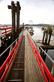 Fishingboats dock at Prince Rupert