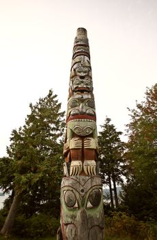 Totem pole at Prince Rupert