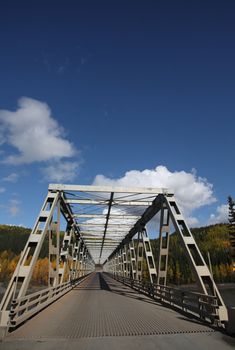 Stikine River bridge in British Columbia