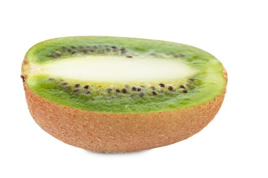 Macro view of a kiwi fruit.