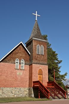 Old church in Jasper Alberta