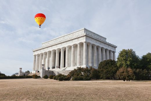 The Lincoln memorial in Washington DC USA
