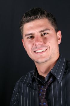 Attractive young business man with a tie
