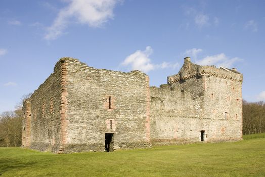 Castle ruins in Scotland