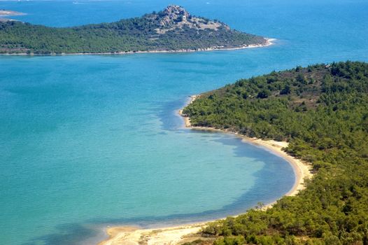 A view from Ayvalik, Turkey (in the Aegean Sea coast, facing the Greek island of Lesbos)