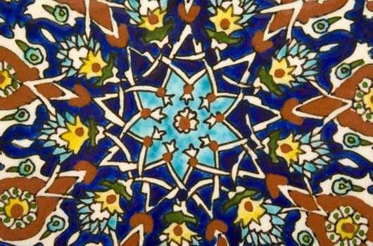 Tile design in a mosque