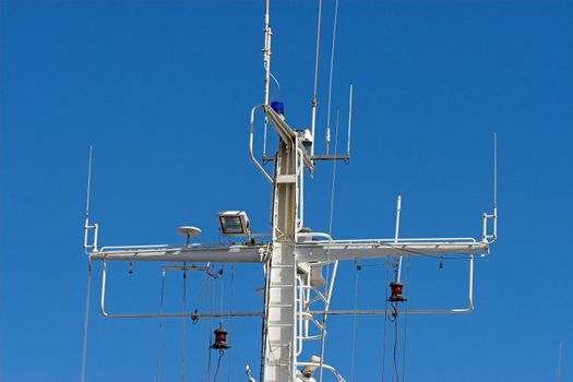 Ships Mast with all its communication systems