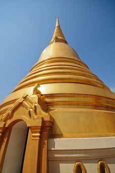 Golden pagoda, Temple in Thailand