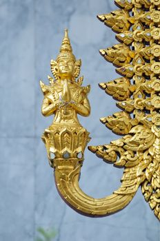 decoration in thai style at the temple