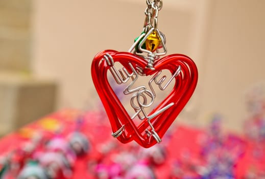 heart key ring