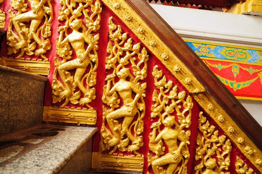 traditional thai style at the temple