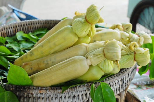 steamed corn