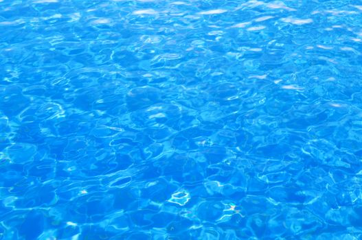 Waves on a surface of water in pool
