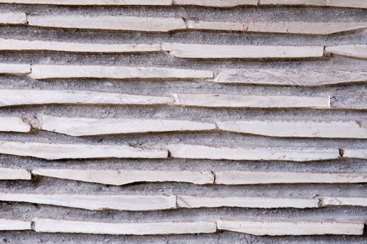 The abstract of stone wall with horizontal pattern