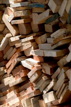 The picture of stack (pile) of firewood