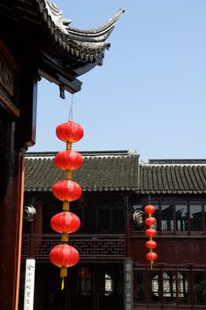 The architecture structure of a Chinese temple