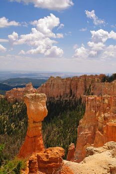 Vista of bryce Canyon National Park in Utah