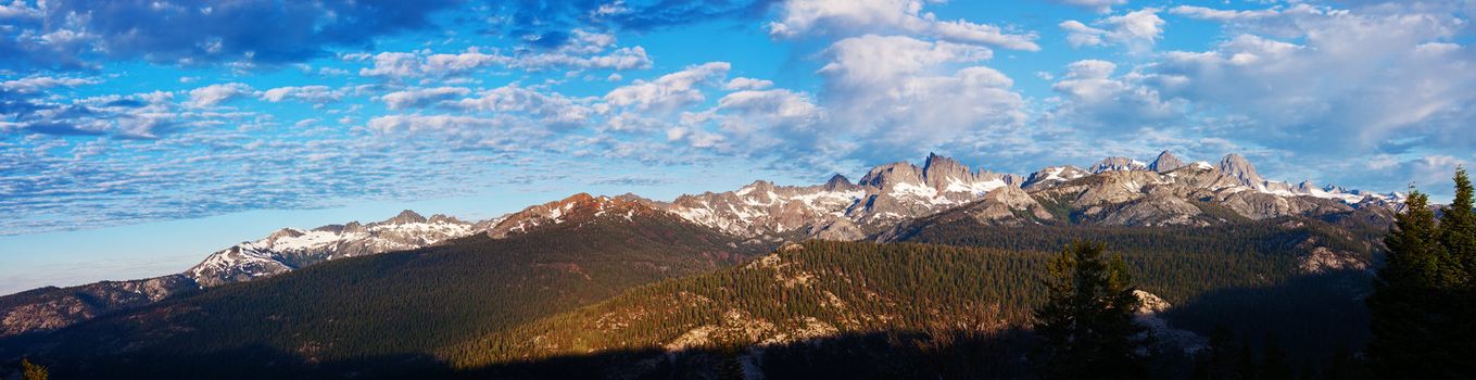 Dawn on the Minarets at Mammoth Lake, California