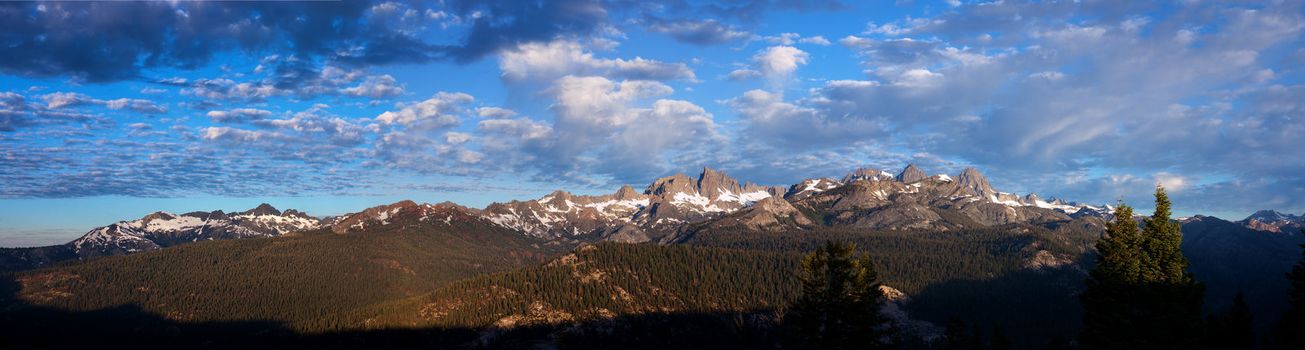 Dawn on the Minarets at Mammoth Lake, California