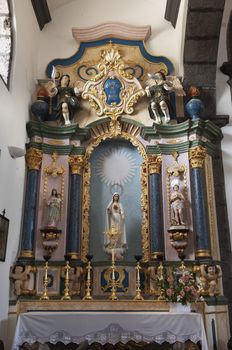 Church altar in Pico island, Azores