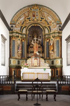 Church altar in Pico island, Azores