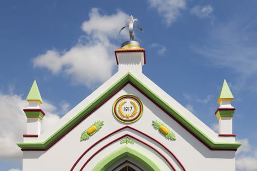 Small church named imperio in Pico island, Azores