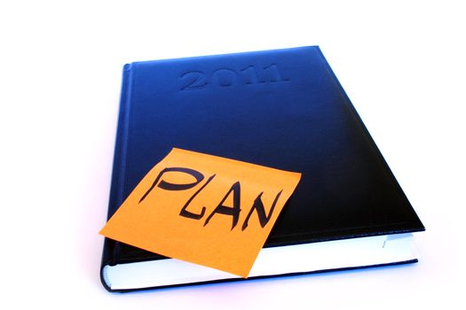 Small black notebook with blank cover 2011