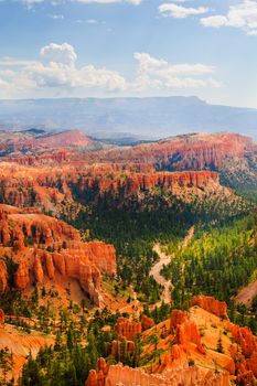 Vista of bryce Canyon National Park in Utah