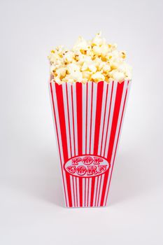 Picture of popcorn in a movie style holder