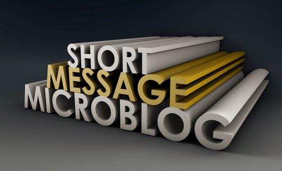 Microblog Website for Short Message Updates in 3D