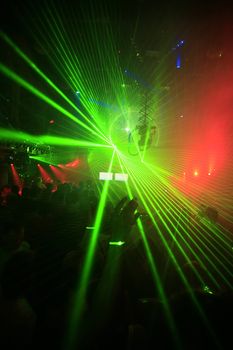 Night Club Music Event Party Laser Lights Background