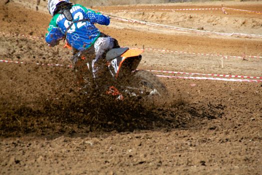 Racing dirtbikes