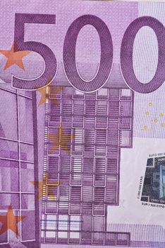 Euro banknote, close-up, studio shot 
