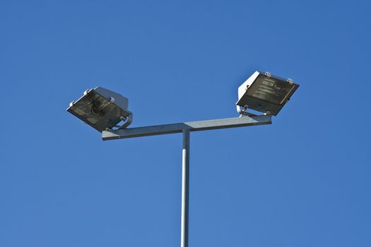 Modern style street lamp in the city