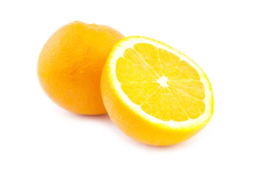 Orange Fruits On White Background