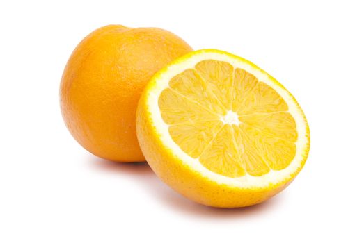 Orange Fruits On White Background