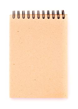 Plain cover of ring binder notebook.