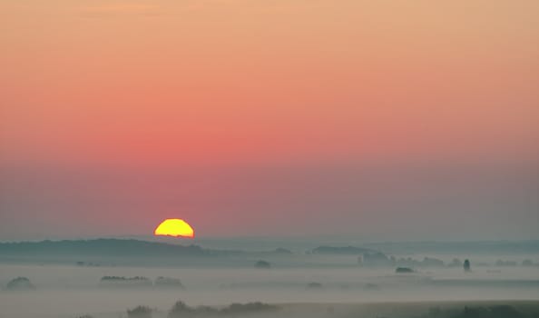 sunrise in the countryside