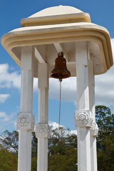 Bell in Buddhist Temple. Anuradhapura, Sri Lanka