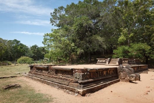 Ancient  ruins. Pollonaruwa, Sri Lanka