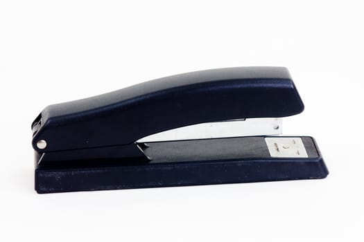 a gernic black stapler on a white background.